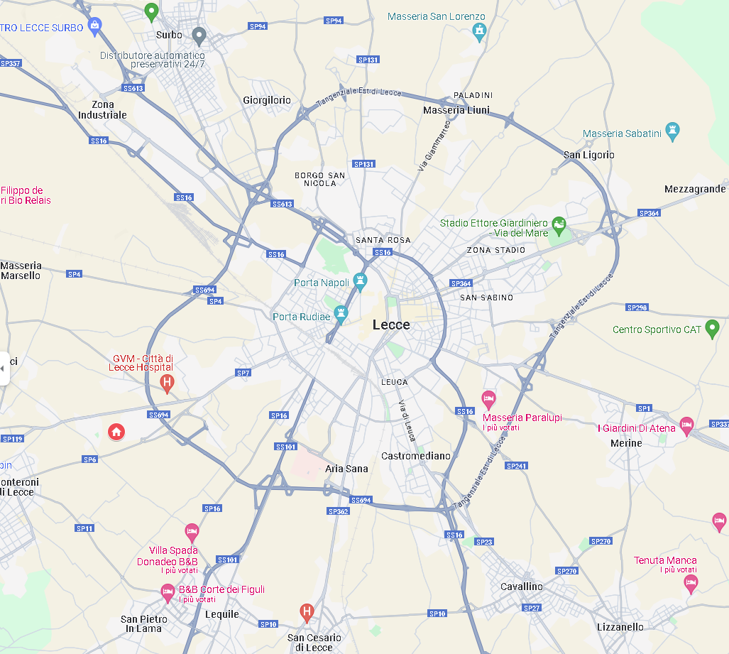 lecce maps